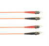 25m (82.0ft) STST OR OM3 MM Fiber Patch Cable INDR Zip LSZH - FOLZH10-025M-STST-OR - Black Box