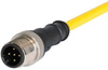 M12 A-Code 5-Pin Straight Male To Open End, 2M, Pur Yellow Jacket Harting - 51AK5395 - Newark, An Avnet Company