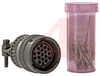 connector,metal circular,str plug w/cable clamp,size 14,18 #20 crimp socket cont - 70143480 - Allied Electronics, Inc.