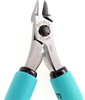 Excelta Five Star Tapered & Relieved Diagonal Semi-Flush Steel Semi-Flush Cutting Plier 9246E - 5 in Length - Foam Cushion Grip - EXCELTA 9246E - R. S. Hughes Company, Inc.