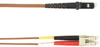 10m (32.8ft) LCMTRJ BN OM1 MM Fiber Patch Cable INDR Zip OFNR -- FOCMR62-010M-LCMT-BR - Image
