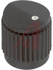 Knob; Polycarbonate; Round Skirted w Dot; Black; 0.250 in. Round; 0.7 in. - 70206969 - Allied Electronics, Inc.