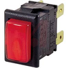SWITCH,PUSHBUTTON,RECTANGULAR;SPST;ON-OFF,13A,250VAC;0.25 IN. QC;ACTUATOR,BLACK - 70065612 - Allied Electronics, Inc.
