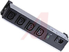 Power Strip; 4; 10 A; 220 VAC; 10 in. Lx 2 in. W x 2 in. H; CSA Certified - 70175054 - Allied Electronics, Inc.
