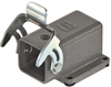 3A Bulkhead Housing Angled (4 Screw Mounting, Long Version) Rohs Compliant Harting - 98Y6690 - Newark, An Avnet Company