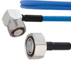 Plenum Low PIM RA 4.1/9.5 Mini DIN Male to 7/16 DIN Male Cable SPP-250-LLPL Coax in 36 Inch Using Times Microwave Parts and RoHS - FMCA1857-36 - Fairview Microwave Inc.