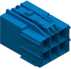Conn Housing, Plug, 6Pos, 4.5Mm, Blue; Product Range Molex - 77AH5214 - Newark, An Avnet Company