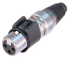 Neutrik NC3FX-HD 3-Pin Female XLR Cable End Heavy Duty Nicke - NEUNC3FXHD - HAVE, Inc.