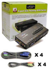 4-Port Linkskey Slim Palmtop PS/2 Audio & Mic KVM Switch w/ Cables - LKV-S04ASK - SFCable.com