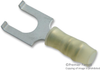 Terminal, Spade/fork, #6, Crimp, Yellow; Product Range Amp Te Connectivity - 66H7091 - Newark, An Avnet Company