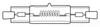 Double Ended Linear Halogen Lamp -- FAD-Q650T4/4CL-120 - Image