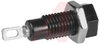 Jack, Insulated; Black; 1500 V (RMS); Polycarbonate; Brass; 115 degC; 0.08 in. - 70211137 - Allied Electronics, Inc.