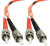 10m ST-ST Duplex Multimode 50/125 Fiber Optic Cable (32.8ft) -- 30ST-ST10 - Image
