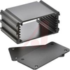 ALUMINUM ENCLOSURE, 2 PLATES, 8 SCREWS,BLACK ANODIZED, 1.18 H X 2.5 W X 1.57 L - 70020225 - Allied Electronics, Inc.