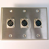 HAVE 3Gang Stainless Wallplate 3XLRF - HAVWP3001XLRF3 - HAVE, Inc.