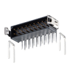 9+9 Pos. Male DIL Horizontal Throughboard Conn. Latches - M80-8511842 - Harwin Plc