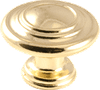 Ringed Knob, Polished Brass - 814544 - HardwareSource, Inc.