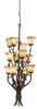 5043SC/1239 Large Chandeliers-Glass Shade - 696555 - Capital Lighting, Inc.