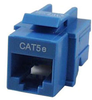 Cat5e RJ45 Keystone Jack, Tool-less, Blue - 43-009BL - Computer Network Accessories, Inc.