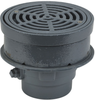 Area Drain with 8 in. Round Adjustable Top, Grate Supported by Bucket -- FD-320-SET - Image