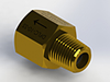 Check Valves, Ball Type - NPT Connection; NPT Nipple, NPT Adapter -- DFLC-0-BR - Image