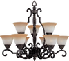 2934LTKB Mid. Chandeliers-Glass Up - 768298 - Capital Lighting, Inc.
