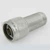 0 dB Fixed Attenuator N Male (Plug) to N Female (Jack) Up to 18 GHz Rated to 2 Watts, Passivated Stainless Steel Body, 1.5 VSWR -- SA18N-00 - Image