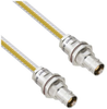 Teflon Jacket Cable Assembly TRB Non-Insulated Bulk Head 3-Lug Cable Jack to Jack .236