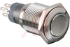 SWITCH, STAINLESS STEEL, PUSH BUTTON, LOW PROFILE, DPCO MOMENTARY, BLUE DOT - 70099310 - Allied Electronics, Inc.