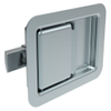 Push-to-Close Latch, Large Size, Non-Locking, Rivet Mount, 5.2mm  dia. Holes, 23.4mm  Grip, Steel, Zinc Plated, Bright Chromate - 64-50-402-10 - Southco