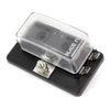 Standard ATOF/ATC 4-Position Fuse Block with Clear Cover, 100A, 32VDC, Quick Connect Terminals - 45647 - Waytek, Inc.
