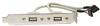 USB Type A PC Board with 2 Ports -- 30USB-001 - Image