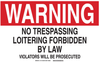 Brady B-401 High Impact Polystyrene Rectangle White Restricted Area / No Trespassing Sign - 14 in Width x 10 in Height - 12179 - 754473-16337 - R. S. Hughes Company, Inc.