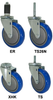 Stem Caster - Polyurethane on Polyolefin Wheel - Model 3 - 3BP5X - Caster City, Inc.