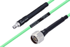 Temperature Conditioned SMA Female to N Male Low Loss Cable 100 cm Length Using PE-P142LL Coax - PE3M0141-100CM - Pasternack