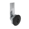 Quarter-Turn Cam Latch, 5 mm Double Bitted Recess, 14mm  Grip, Sealed, Zinc Alloy, Powder Coat, Black - E5-1-075-081 - Southco