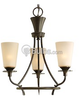Three-Light Chandelier Fixture - P4005-77 - bulbs.com