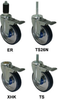 Stem - Swivel Caster with Total Locking Brake - Model 3A - 3APA3X-ML - Caster City, Inc.