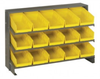 Bins & Systems - 4'' Shelf Bins (QSB Series) - Sloped Shelving Units - Bench Racks - QPRHA-102 - Image