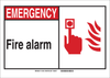 Brady B-555 Aluminum Rectangle Fire Safety Sign - 14 in Width x 10 in Height - 119821 - 754473-69465 - R. S. Hughes Company, Inc.