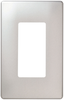 Decorative Finish Screwless Wall Plates with Decorator Openings - SW26SS - Legrand