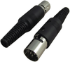 Din Audio/video Conn, Plug, 4Pos, Metal; No. Of Contacts Multicomp Pro - 38AC2206 - Newark, An Avnet Company