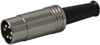 Din Audio / Video Connector, Plug, 5, Cable Mount, Metal Body, Silver Plated Contacts Rohs Compliant Lumberg - 78R9090 - Newark, An Avnet Company