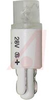 Lamp;LED;T-1 3/4;Wedge(T5);White;Clear;28VDC;16mA;460mcd;100K Hrs;Polarized - 70082089 - Allied Electronics, Inc.