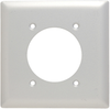 Power Outlet Receptacle Openings, Two Gang, Aluminum -- SA716 - Image