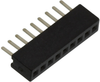 Connector, Rcpt, 9Pos, 1Row, 1.27Mm; Connector Systems Multicomp Pro - 55AC2535 - Newark, An Avnet Company