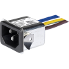 IEC Appliance Inlet C14 with Filter, compact design, Front- or Rear Side Mounting -- 5121 - Image