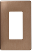 Decorative Finish Screwless Wall Plates with Decorator Openings -- SWP26BB - Image