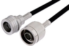 N Male to QN Male Cable 72 Inch Length Using PE-C195 Coax - PE38453-72 - Pasternack