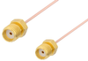 SMA Female to SMA Female Cable 12 Inch Length Using PE-034SR Coax - PE34405-12 - Pasternack